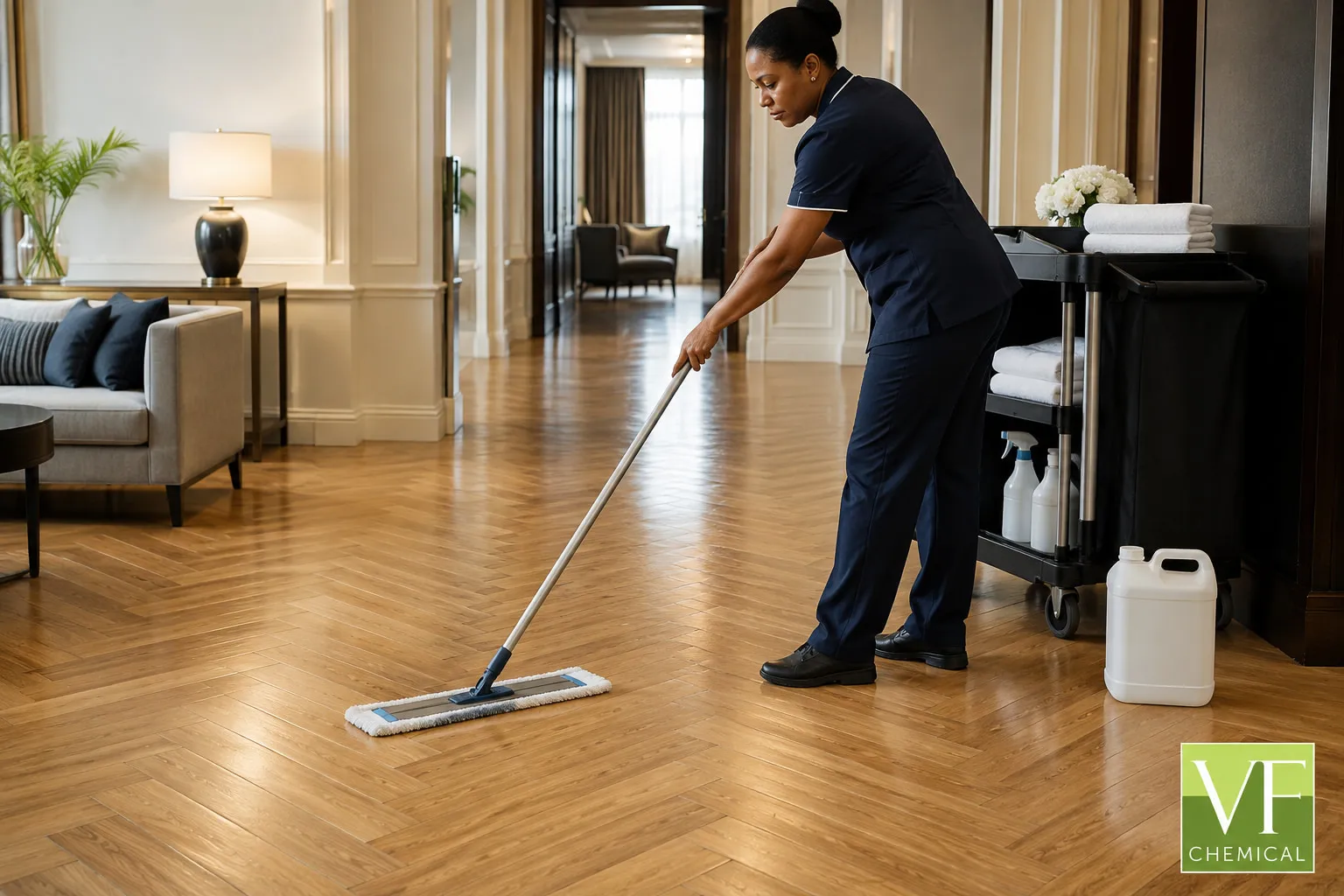 PARQUET CLEANER en uso — ejemplo de aplicación 1