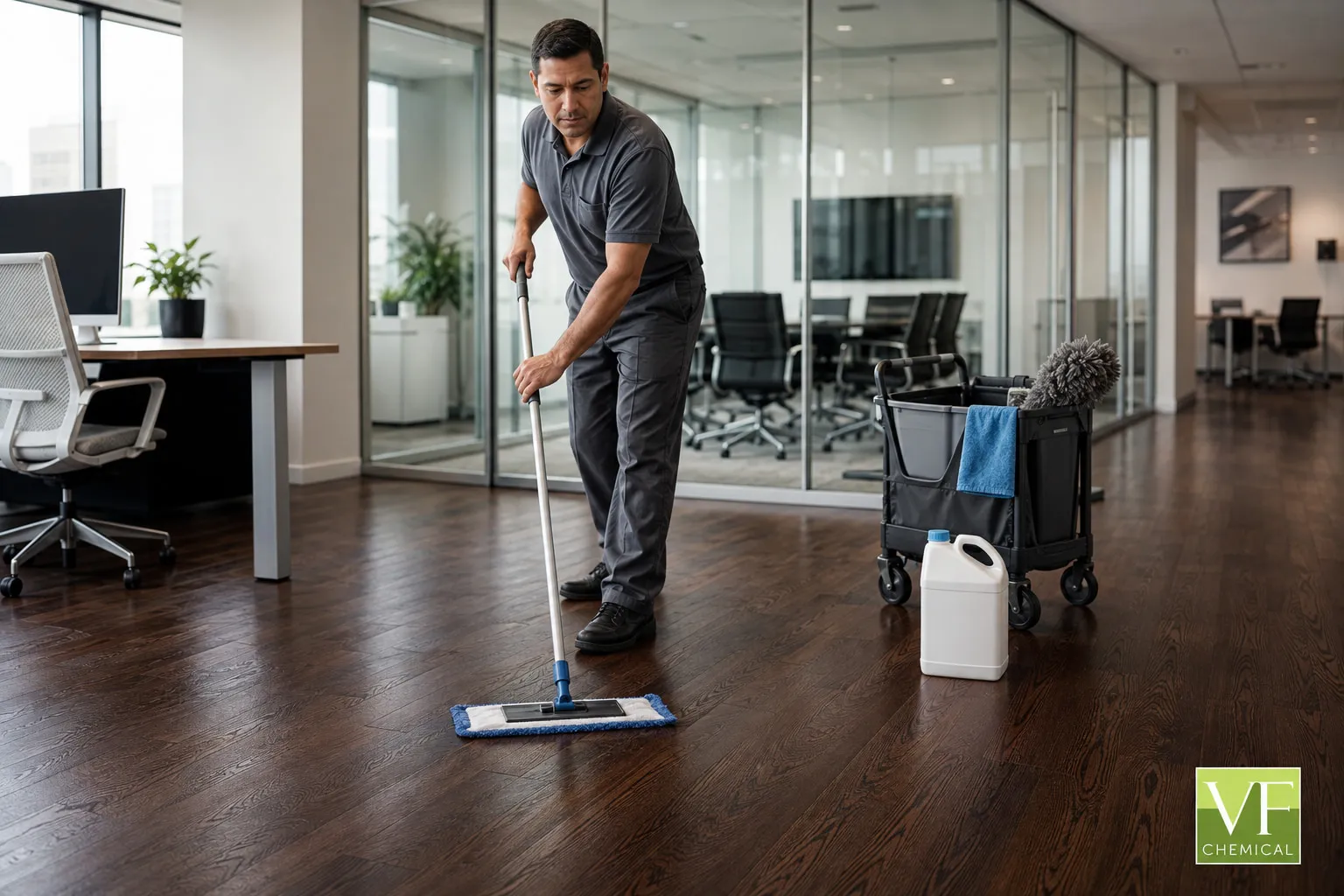 PARQUET CLEANER en uso — ejemplo de aplicación 2